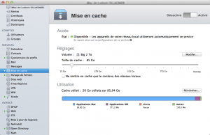 Caching Server pour Mavericks